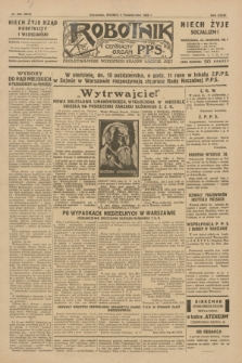 Robotnik : centralny organ P.P.S. R.35, nr 285 (8 października 1929) = nr 3845