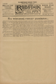 Robotnik : centralny organ P.P.S. R.35, nr 315 (2 listopada 1929) = nr 3875 (po konfiskacie nakład trzeci)