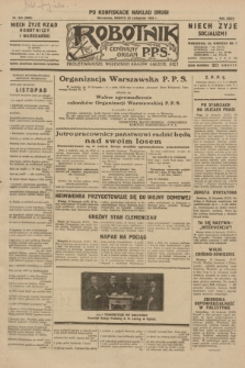 Robotnik : centralny organ P.P.S. R.35, nr 343 (23 listopada 1929) = nr 3903 (po konfiskacie nakład drugi)