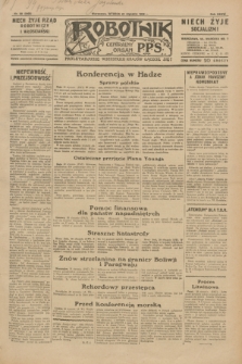 Robotnik : centralny organ P.P.S. R.36, nr 20 (21 stycznia 1930) = nr 3960