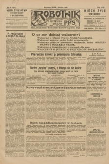 Robotnik : centralny organ P.P.S. R.36, nr 91 (2 kwietnia 1930) = nr 4031