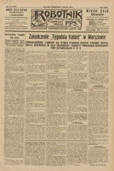 Robotnik : centralny organ P.P.S. R.36, nr 154 (2 czerwca 1930) = nr 4094