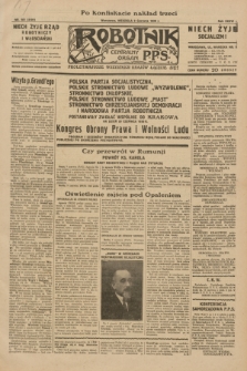 Robotnik : centralny organ P.P.S. R.36, nr 161 (8 czerwca 1930) = nr 4101 (po konfiskacie nakład trzeci)