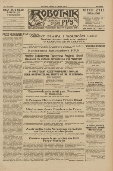 Robotnik : centralny organ P.P.S. R.36, nr 167 (14 czerwca 1930) = nr 4107