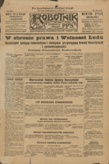 Robotnik : centralny organ P.P.S. R.36, nr 185 (30 czerwca 1930) = nr 4115 (po konfiskacie nakład drugi)