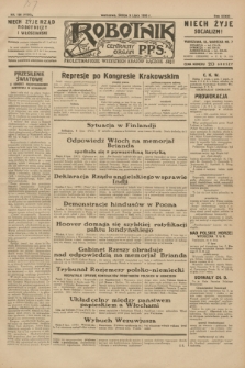 Robotnik : centralny organ P.P.S. R.36, nr 196 (9 lipca 1930) = nr 4126