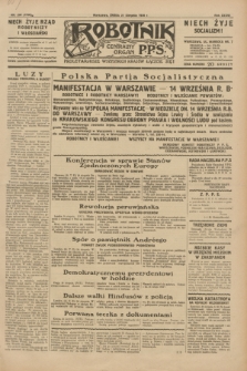 Robotnik : centralny organ P.P.S. R.36, nr 250 (27 sierpnia 1930) = nr 4180
