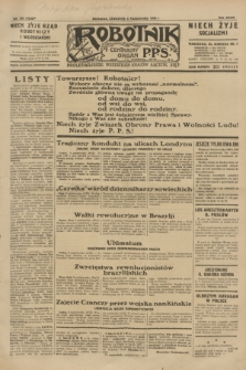Robotnik : centralny organ P.P.S. R.36, nr 308 (9 października 1930) = nr 4238