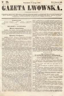 Gazeta Lwowska. 1853, nr 29