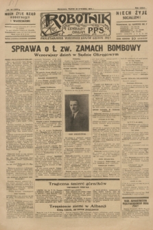 Robotnik : centralny organ P.P.S. R.36 [i.e.37], nr 44 (30 stycznia 1931) = nr 4384