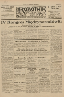 Robotnik : centralny organ P.P.S. R.37, nr 268 (28 lipca 1931) = nr 4608