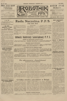 Robotnik : centralny organ P.P.S. R.37, nr 317 (7 września 1931) = nr 4657