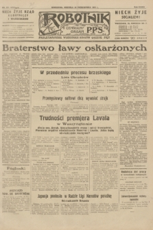 Robotnik : centralny organ P.P.S. R.37, nr 371 (25 października 1931) = nr 4711