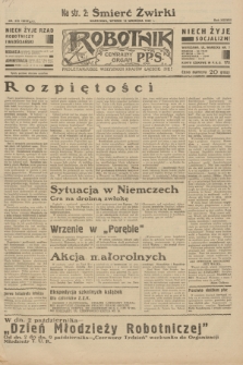 Robotnik : centralny organ P.P.S. R.38, nr 315 (13 września 1932) = nr 5018