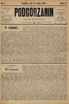 Podgórzanin : tygodnik społeczno-literacki. 1900, nr 9