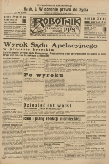 Robotnik : centralny organ P.P.S. R.38 [i.e.39], nr 60 (12 lutego 1933) = nr 5205 (po konfiskacie nakład drugi)