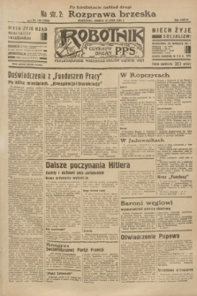 Robotnik : centralny organ P.P.S. R.38 [i.e.39], nr 249 (15 lipca 1933) = nr 5393 (po konfiskacie nakład drugi)