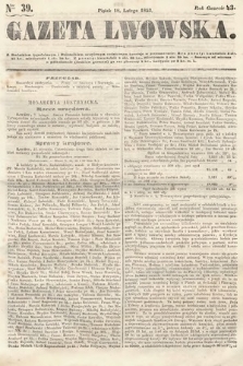 Gazeta Lwowska. 1853, nr 39