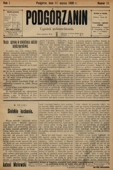 Podgórzanin : tygodnik społeczno-literacki. 1900, nr 11