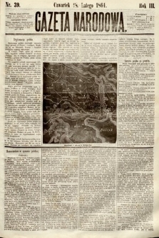Gazeta Narodowa. 1864, nr 39