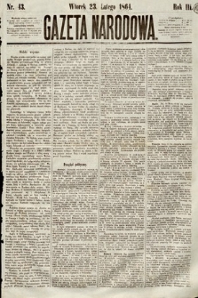 Gazeta Narodowa. 1864, nr 43