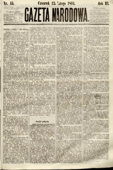 Gazeta Narodowa. 1864, nr 45