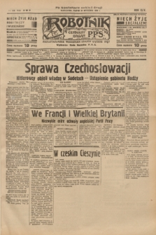 Robotnik : centralny organ P.P.S. R.45 [i.e.44], nr 268 (23 września 1938) = nr 7533 (po konfiskacie nakład drugi)