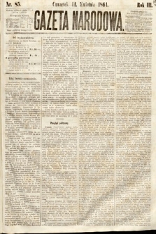 Gazeta Narodowa. 1864, nr 85