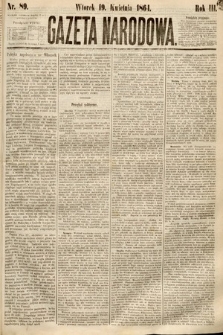 Gazeta Narodowa. 1864, nr 89
