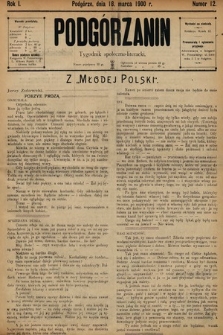 Podgórzanin : tygodnik społeczno-literacki. 1900, nr 12