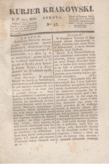 Kurjer Krakowski. 1835, Ner 13 (17 stycznia)