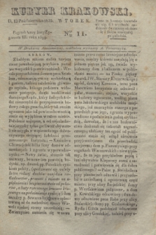 Kuryer Krakowski. 1835, Ner 11 (13 października)