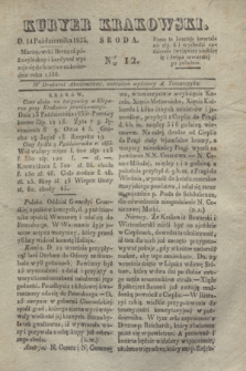 Kuryer Krakowski. 1835, Ner 12 (14 października)