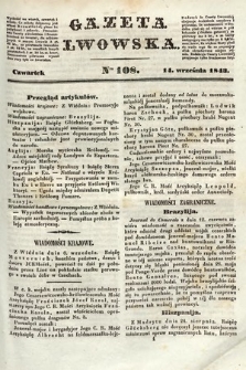 Gazeta Lwowska. 1843, nr 108