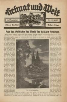 Heimat und Welt : Posener Tageblatt Wochen-Beilage. 1932, nr 49 (3 Dezember)