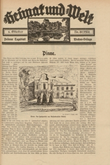 Heimat und Welt : Posener Tageblatt Wochen-Beilage. 1934, Nr. 40 (6 Oktober)