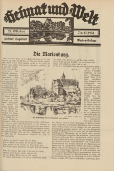 Heimat und Welt : Posener Tageblatt Wochen-Beilage. 1934, Nr. 43 (27 Oktober)