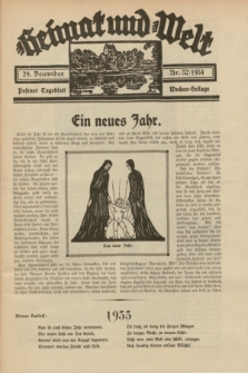 Heimat und Welt : Posener Tageblatt Wochen-Beilage. 1934, Nr. 52 (29 Dezember)