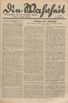 Die Wahrheit : Wochenschrift für den deutschen Aufbau : Beilage zum "Posener Tageblatt". 1934, Folge 15 (12 August)