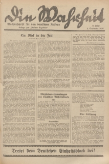 Die Wahrheit : Wochenschrift für den deutschen Aufbau : Beilage zum "Posener Tageblatt". 1934, Folge 18 (2 September)