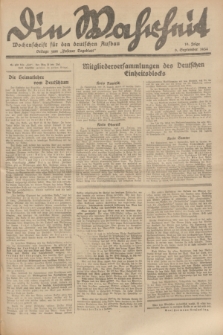 Die Wahrheit : Wochenschrift für den deutschen Aufbau : Beilage zum "Posener Tageblatt". 1934, Folge 19 (9 September)