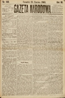 Gazeta Narodowa. 1864, nr 142