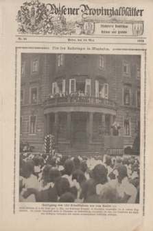 Posener Provinzialblätter : Illustrierte Rundschau in Heimat und Fremde. 1914, Nr. 21 (24 Mai)