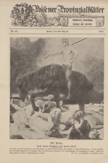 Posener Provinzialblätter : Illustrierte Rundschau in Heimat und Fremde. 1914, Nr. 35 (30 August)