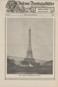 Posener Provinzialblätter : Illustrierte Rundschau in Heimat und Fremde. 1914, Nr. 38 (20 September)