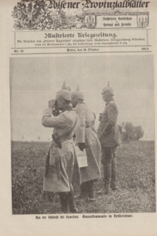Posener Provinzialblätter : Illustrierte Rundschau in Heimat und Fremde : Illustrierte Kriegszeitung. 1914, Nr. 41 (11 Oktober)