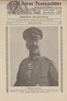 Posener Provinzialblätter : Illustrierte Rundschau in Heimat und Fremde : Illustrierte Kriegszeitung. 1914, Nr. 43 (25 Oktober)