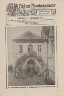 Posener Provinzialblätter : Illustrierte Rundschau in Heimat und Fremde : Illustrierte Kriegszeitung. 1914, Nr. 47 (22 November)