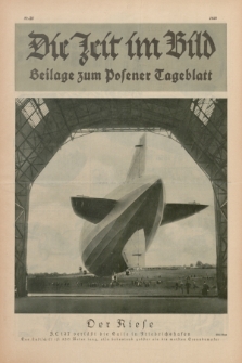 Die Zeit im Bild : Beilage zum Posener Tageblatt. 1928, Nr. 20 ([10 Oktober])