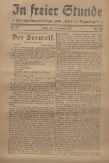In Freier Stunde : Unterhaltungsbeilage zum „Posener Tageblatt”. 1927, Nr. 139 (7 December)